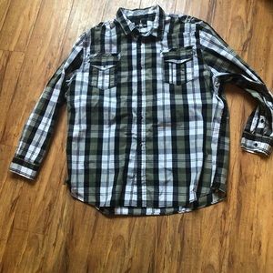 Jeans By Buffalo Button Up Shirt Men's Size 2XL